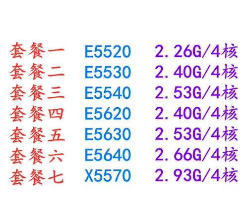 至强 E5520 E5530 E5540 E5630 E5640 X5570 ЦП