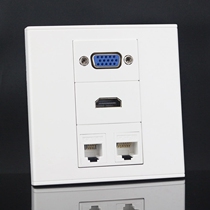 Type 86 Internet phone HD combination panel Computer phone HDMI socket VGA multimedia socket panel
