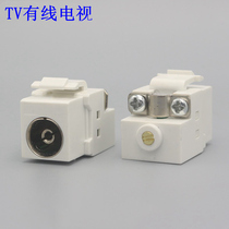 Amply Cable TV Module CCTV Socket TV Panel Socket TV TV Pure copper connector Type 86