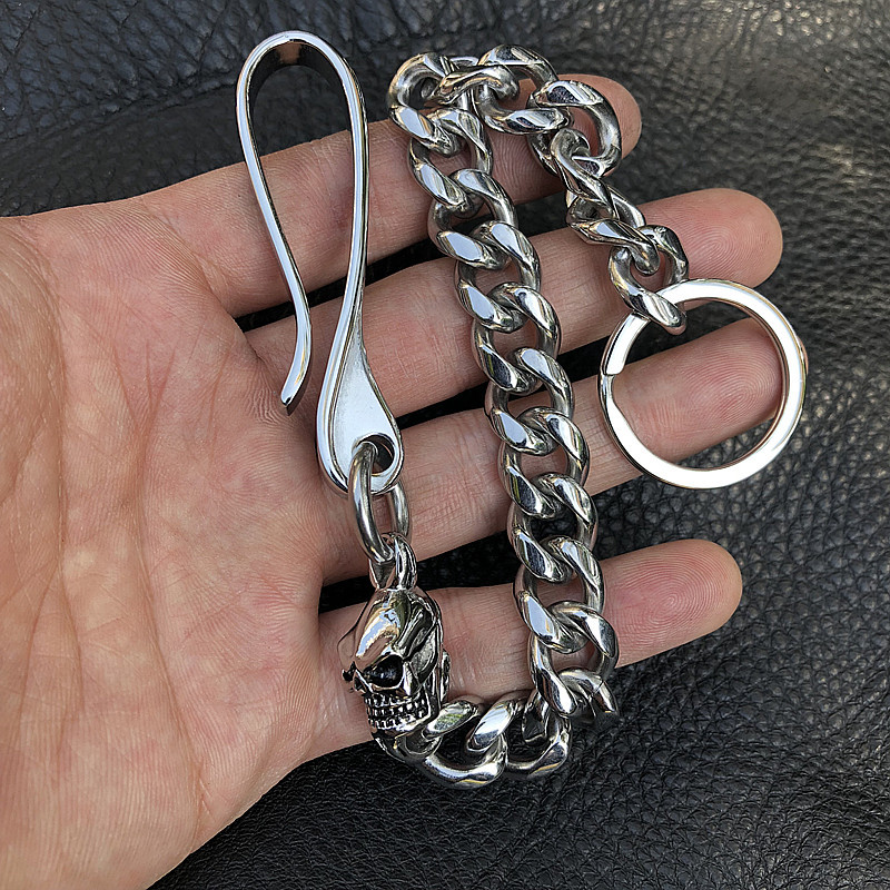 316 Stainless Steel Key Chain, Heavyweight Pure Steel Wallet Chain, Strong, Durable and Non-Rusting, Fashionable Men's Trouser Chain 316 Stainless Steel Key Chain, Heavyweight Pure Steel Wallet Chain, Strong, Durable and Non-Rusting, Fashionable Men's Trouser Chain