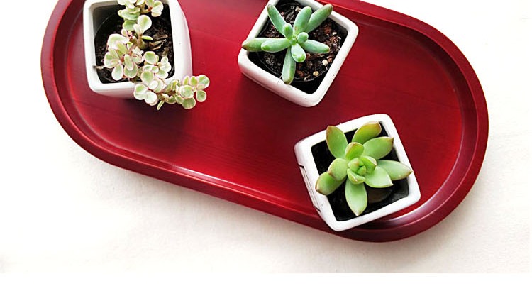 Cao cấp bằng gỗ hemlock tấm gỗ rắn Khay sáng tạo hộ gia đình khay trà Khách sạn cung cấp bộ đồ ăn đĩa trái cây tấm snack đũa gỗ mun