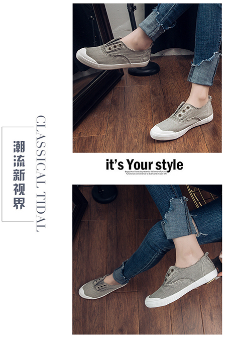 Xuân 2018 xuân hè Giày nữ mới phiên bản Hàn Quốc của giày trắng retro Hồng Kông thoải mái đi giày lười nữ bình thường giầy thể thao nữ