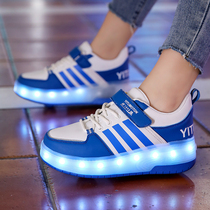 Childrens Heelys shoes boys sneakers invisible force roller skates roller shoes womens wheeled sneakers