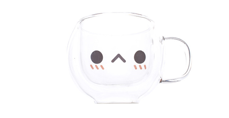 Luo Xiaohezhe xung quanh hơn ném ly thủy tinh sáng tạo phim hoạt hình anime dễ thương trong suốt món quà sinh viên sticker hình cô gái