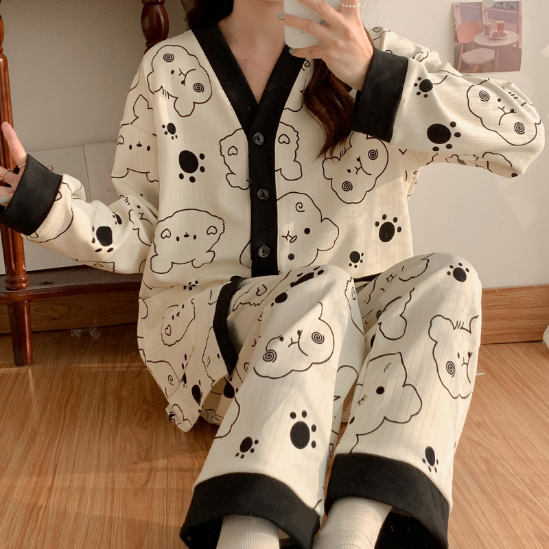 Plus Size 100kg Postpartum Clothing for Spring and Summer, Thin Style, Loose Nursing Wear, Summer Maternity Pajamas for Women, Postpartum Wear 3