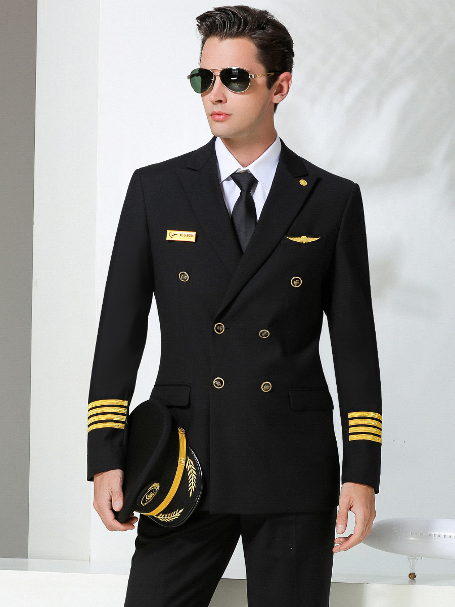 Airplane Chief Air Less Uniform Male Lincoln 4s Store Sales Work Clothes Aviation Vocational College Spring and Autumn Suits