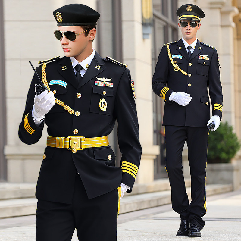 New Security Work Suit Suit Men's Spring Autumn Clothing Security Property Image Posts Protocol Clothes Image Guard Security Uniform