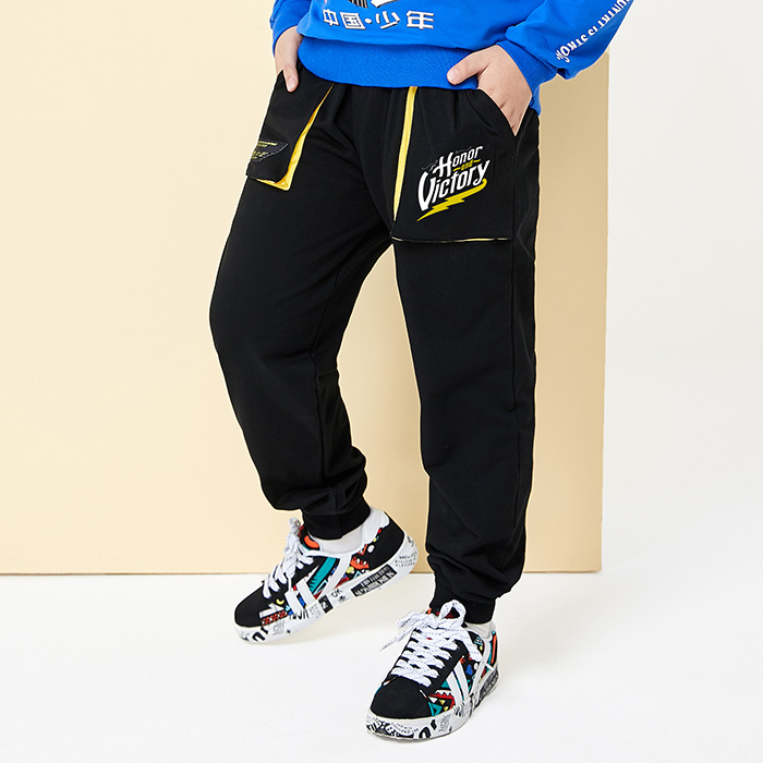 Fat quần cậu bé tenagat mỡ tăng childrens quần mùa xuân và mùa thu trẻ em lớn sweatpants mất quần âu kích thước lớn childrens triều quần áo.