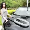 Card decoration society car dust removal special dust removal artifact Telescopic mop car wash brush multi-function cleaning tool