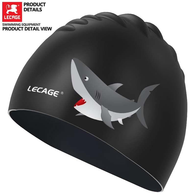 Leketch swimcap woman waterproof without stranglehead long hair special silicone swimming cap men's big swimming hat equipment