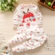 Mùa xuân và mùa thu Trẻ em Quần eo cao Đặt Baby Cotton Được bảo vệ Bụng Đồ lót cho bé Quần áo mùa thu Qiuku Đàn ông và Phụ nữ Vòng cổ Khóa vai shop quần áo trẻ em đẹp