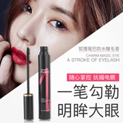 Fox tail mascara không thấm nước sợi nữ không nở không dây dài sợi mã hóa dài lông mày stereo - Kem Mascara / Revitalash