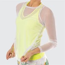 Lucky In Love L UV Layer Up Mesh Long Sleeve Top