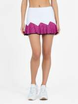 Inphorm Womens Marcela Flounce Tennis Skort White et Pink