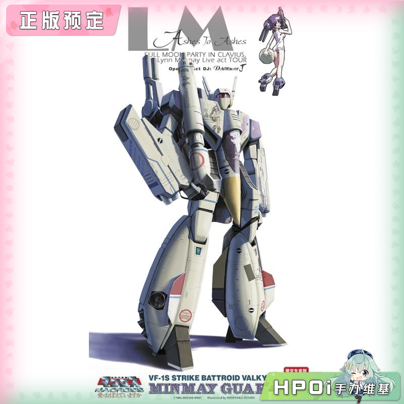 长谷川 超时空要塞 女武神明美护卫机 VF1S 拼装模型