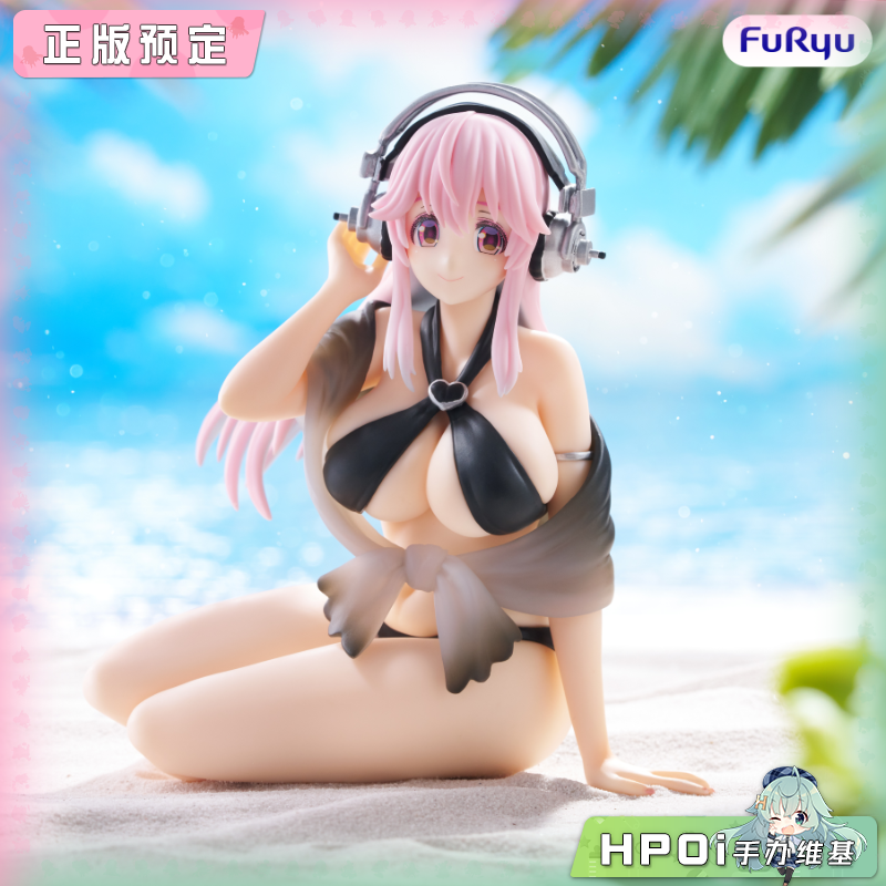 Furyu 超级索尼子 黑色比基尼 压泡面 景品 手办