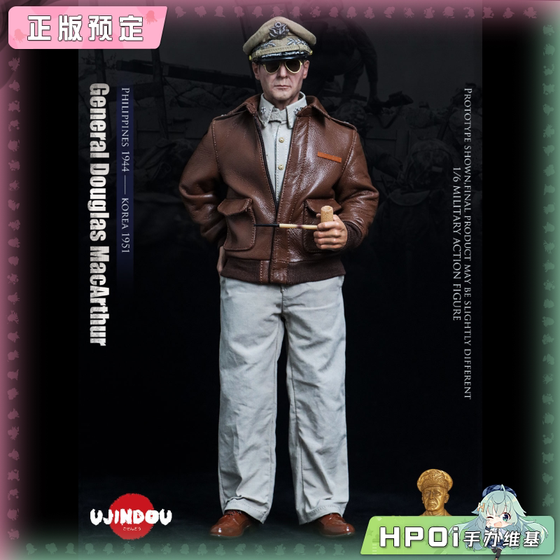 御战道 1/6 麦克阿瑟 菲律宾1944 朝鲜1951 可动手办