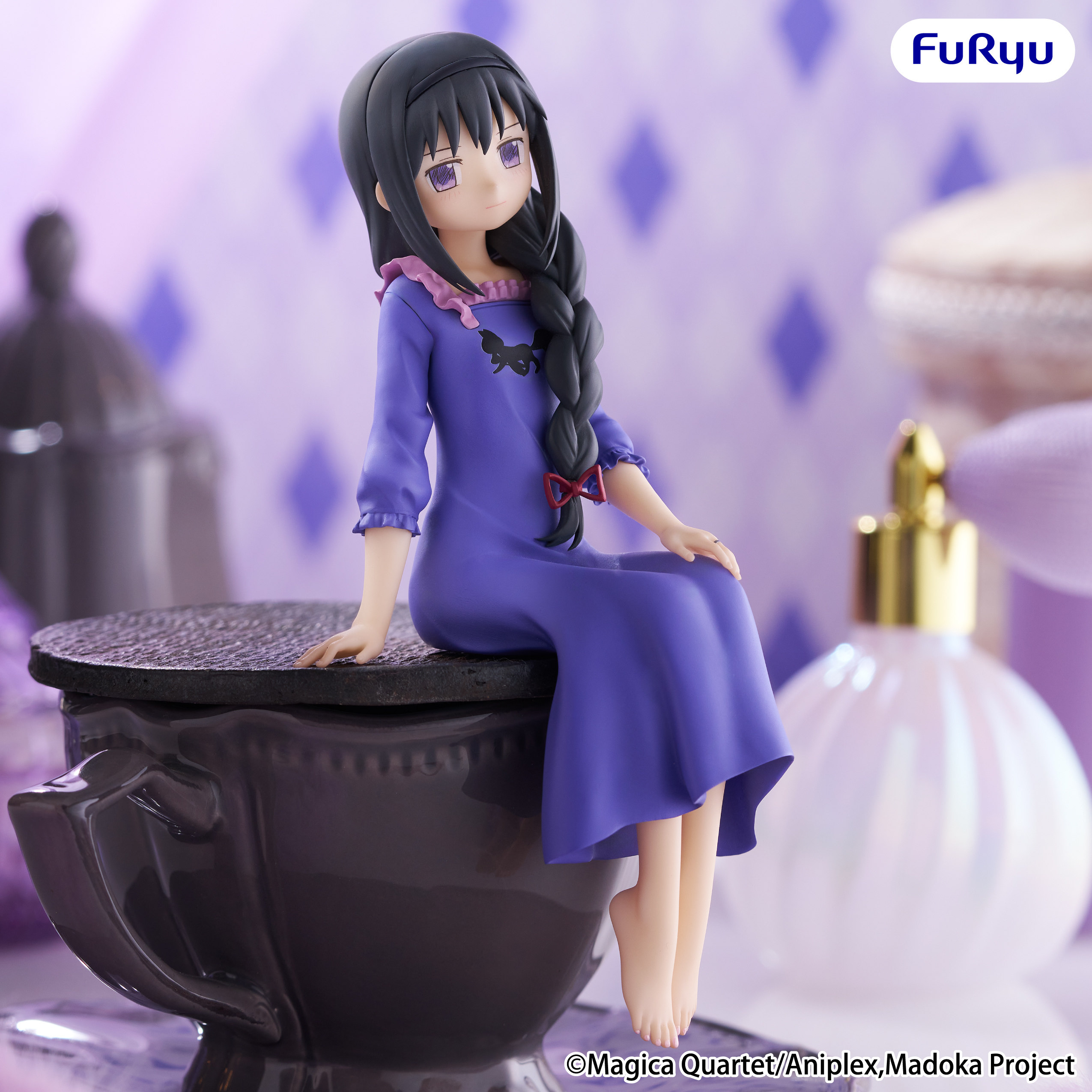 Akemi Homura Noodle Stopper Figure Nightwear Mahou Shoujo Madoka☆Magica (FuRyu)