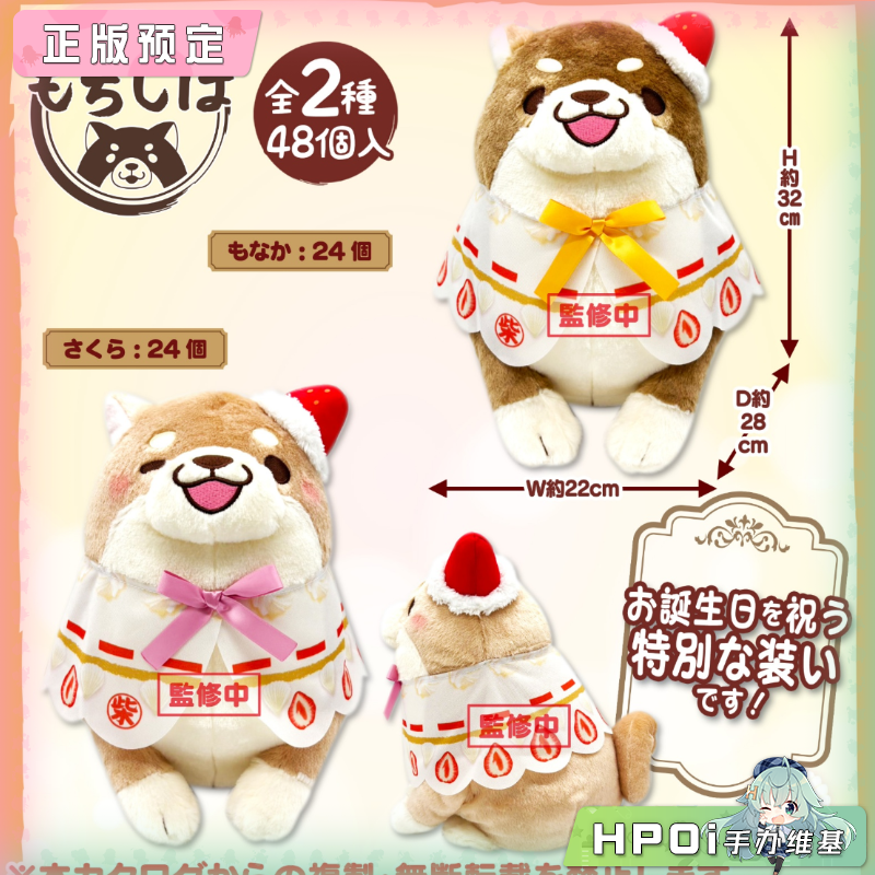 SK JAPAN 忠犬麻糬柴犬生日BIG 毛绒