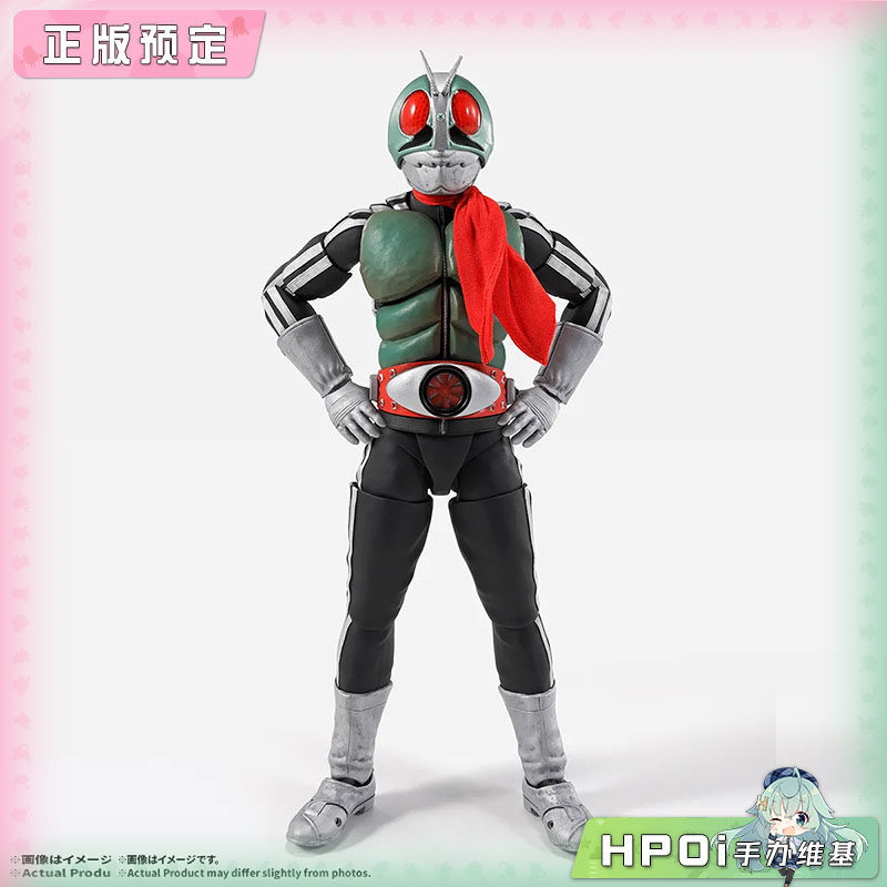 万代SHF 假面骑士真骨雕 新1号 荣耀昭和骑士版 手办