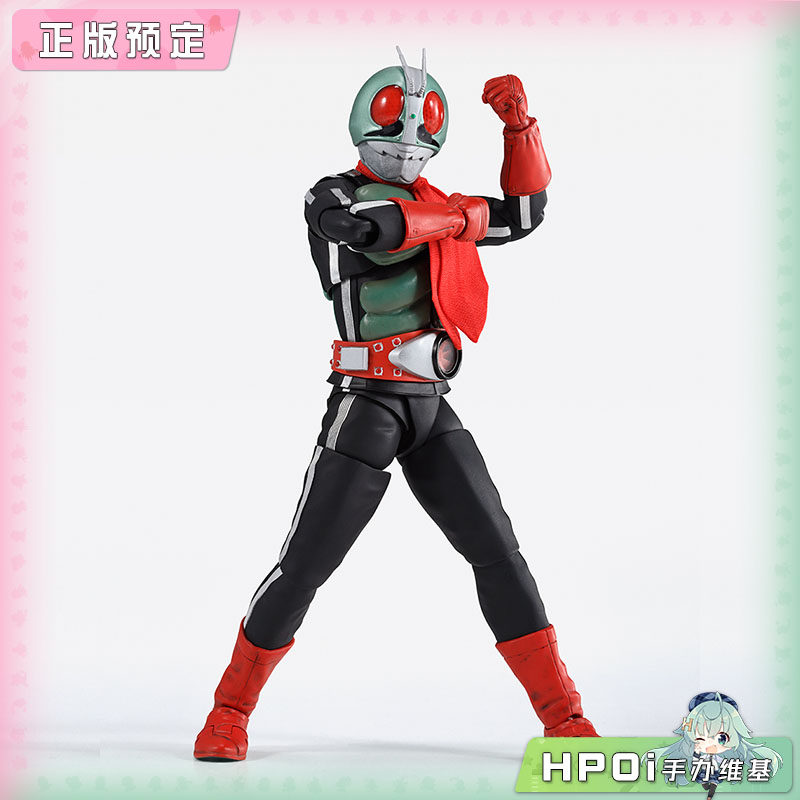 万代SHF 假面骑士真骨雕 新2号 荣耀昭和骑士版 手办