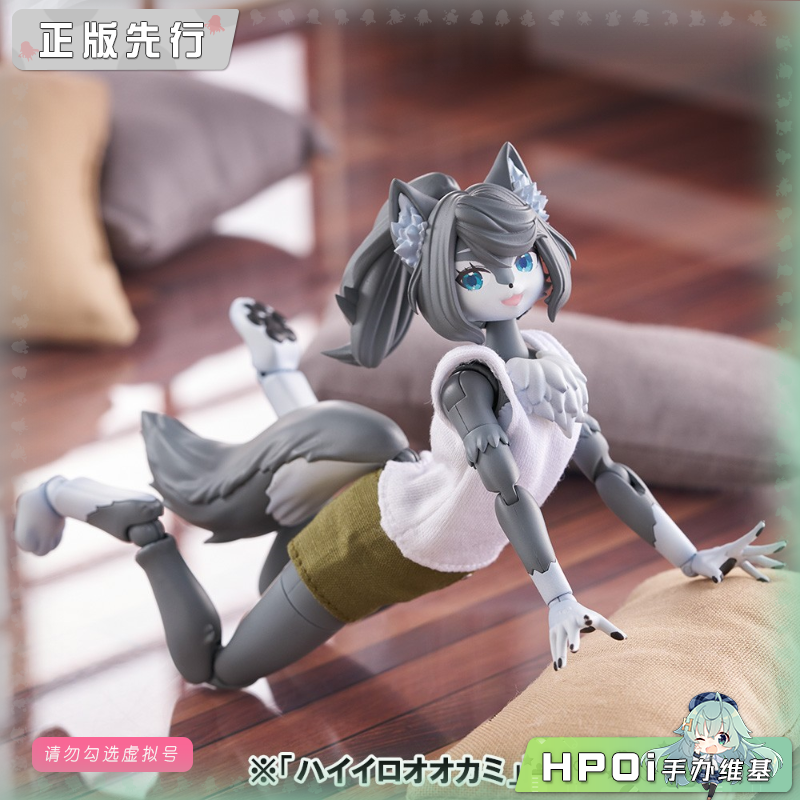 青岛社 KEMOPLA No.KP-03R SP 灰狼 机娘 可动手办