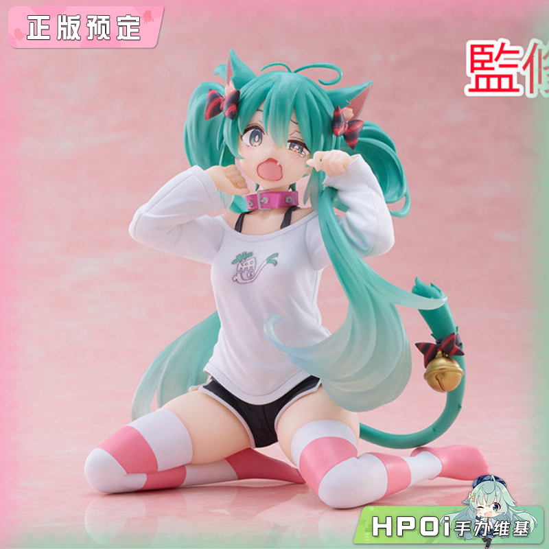 Taito DC miku V家 初音未来 猫耳短袖衣 景品手办