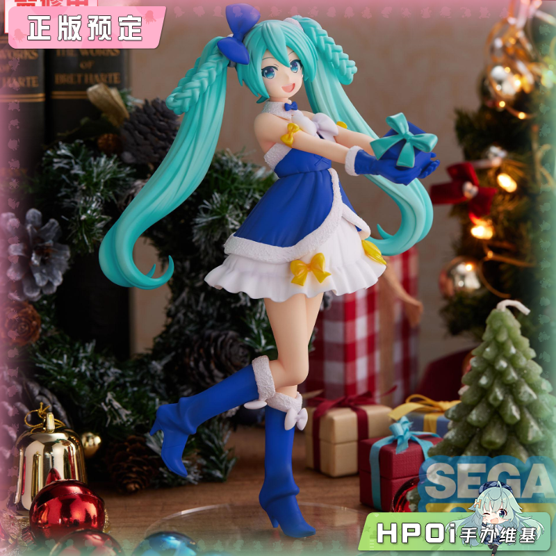 SEGA V家 miku 初音未来 蓝宝石 圣诞 景品 手办