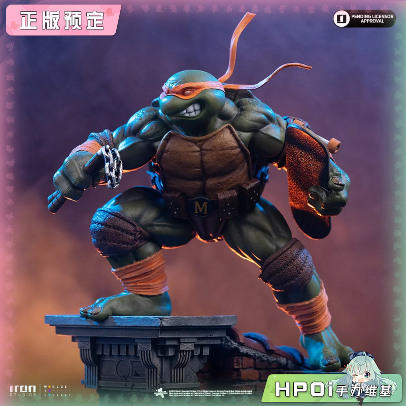 Iron Studios 1/10 忍者神龟 米开朗基罗 手办