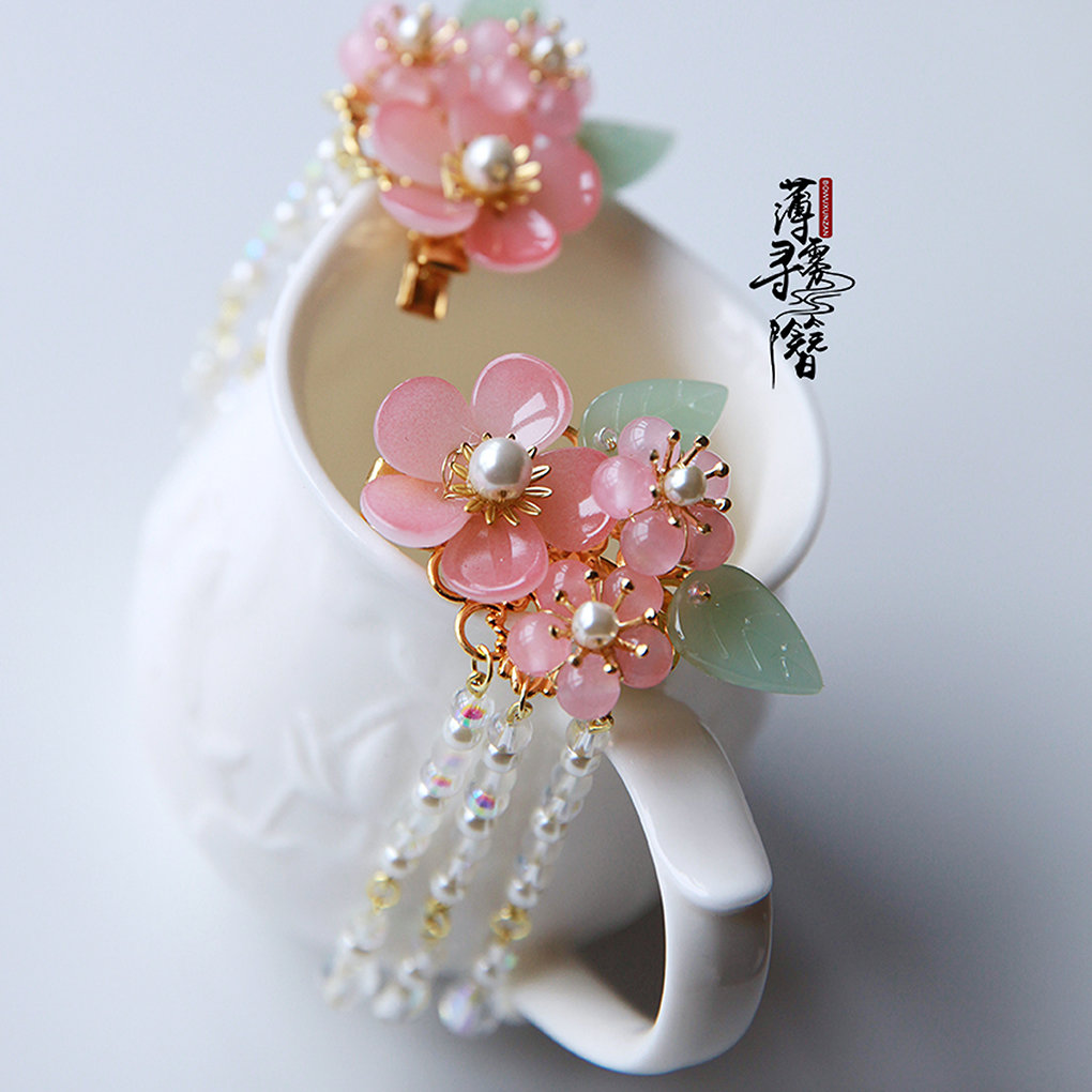 Thin Mist Hunt for original hanfu hair accessories Girl Accessories Ancient Wind Flow Su Hair Clip Han Elemental Clips Head Accessories Hair Clip