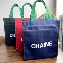 Japan-ROK Canvas Letter Meal Bag multi-function Hand carrying child Supplementary School Containing Lunch Box Office of Work Group Handbags