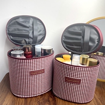 Japan-ROK Cylinder Makeup Bag Hand Solids Styled Thousands Birds G Classic Fashion Lady Makeup Case Travel Portable