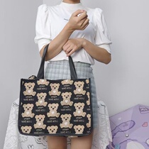 Japan-ROK Sail Bag Cartoon Female Tonic class Single shoulder briefcase commuter Totbag Large capacity Large-capacity Wash Skincare Makeup Bag