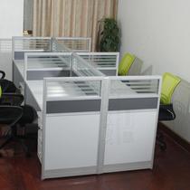 Office Furniture Clerk Desk Staff Station Computer Desk Screen Partition 4-place Composition Desk Desk Deck Jinan