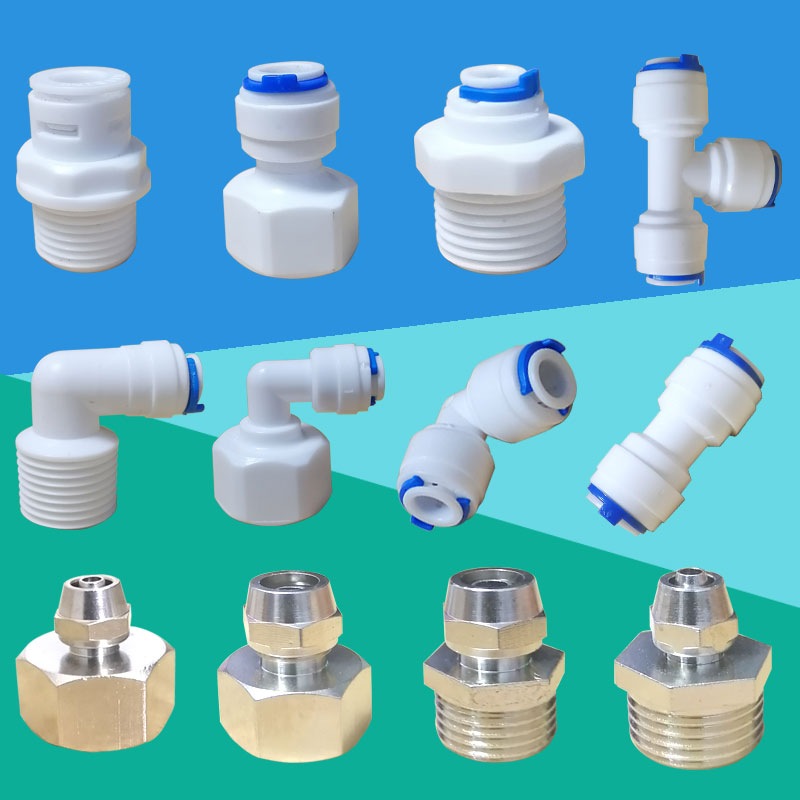 Full copper quick plug 4 transfer 2 outer tooth inner wire 3 in charge 6 straight water dispenser special quick joint