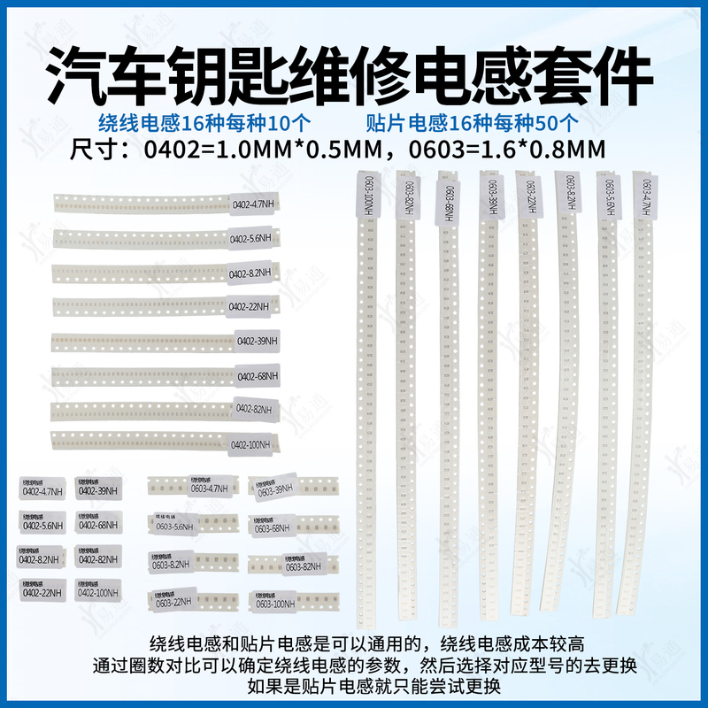Car Key Repair Parts Inductor Kit Bypass Patch Car Key Transmitter Antenna Rf Replacement Parts