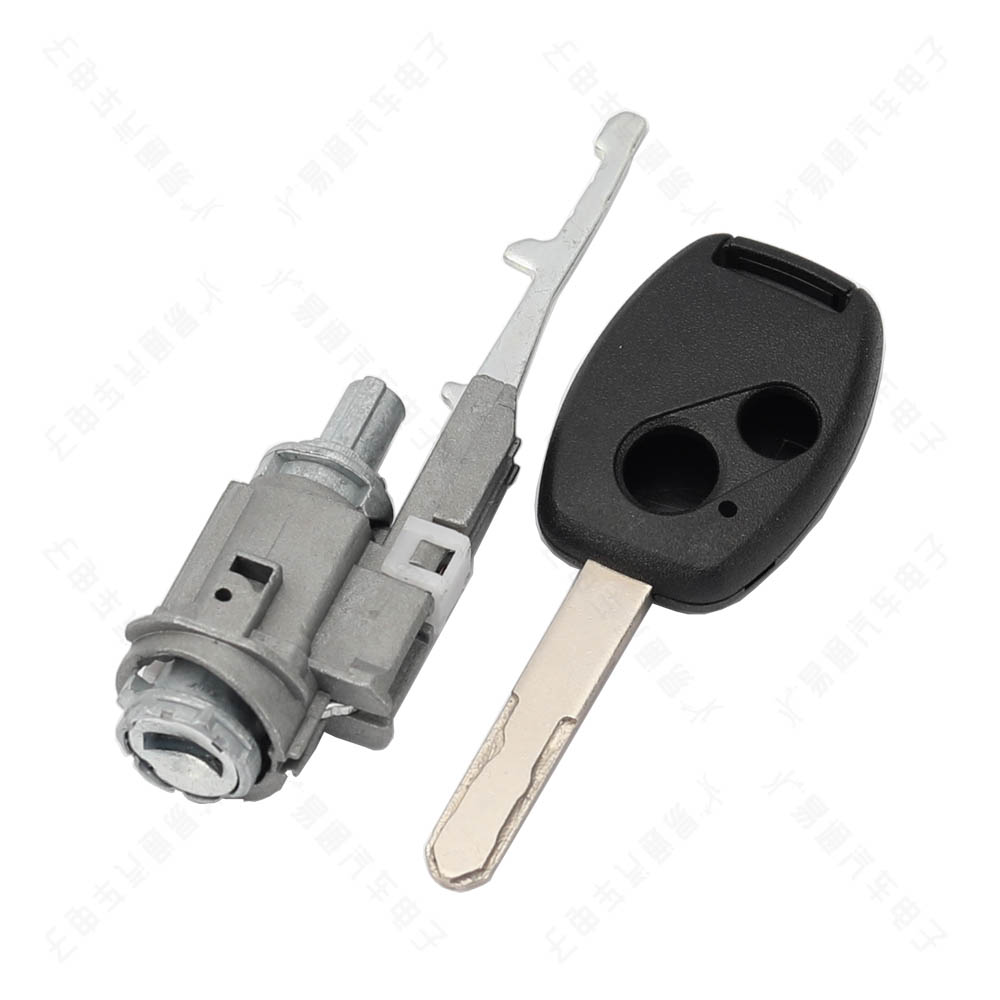 Suitable for Honda Ignition Lock with Straight 2-key Remote Control Key Shell Car Ignition Lock Ignition Electric Door Lock Cylinder