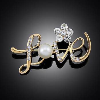 Love Letter Anti-Exposure Brooch for Women, High-End Exquisite Niche Design, Creative and Elegant Corsage, Suit Pin Accessory