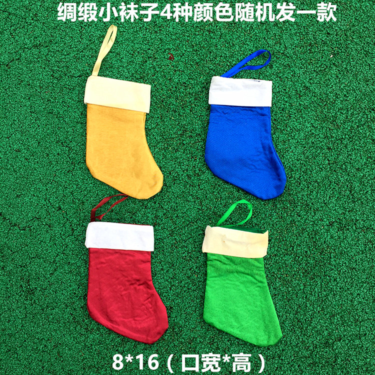 Christmas Decorations Props Christmas Candy Bag Gift Small Number Christmas Sox Mini DIY Artisanal Gift Bags Children