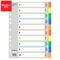 Qixin IX902 easy to classify ten-color A4 paging paper index paper separator paper page separator plastic paper page loose-leaf separator page