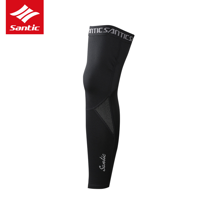 Santic Sen Ground Passenger Riding Leg Sleeve Grip Suede Warm Running Sports Leg Guard Sleeve Sun Protection Bike Gear