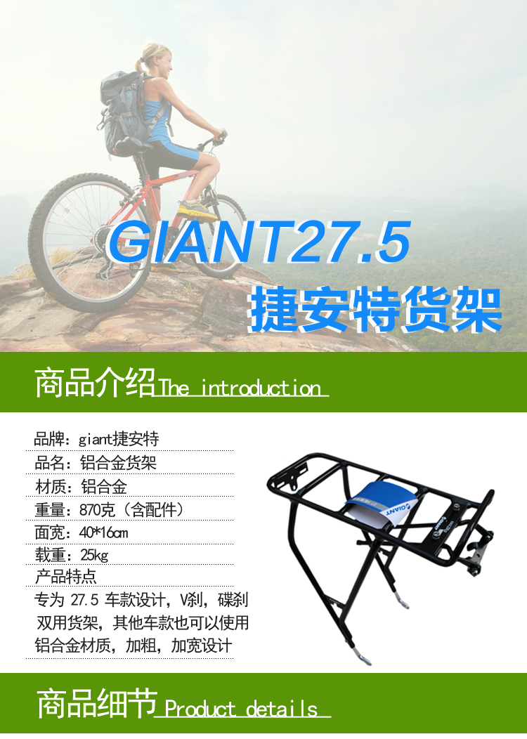 Porte-bagages pour vélo GIANT - Ref 2410835 Image 15