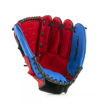 Leather baseball softball pigskin gloves Adult youth students children thickened infield pitcher gloves Send baseball