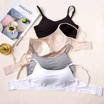 Short back button bra-t bottoming camisole bra student underwear with chest pad