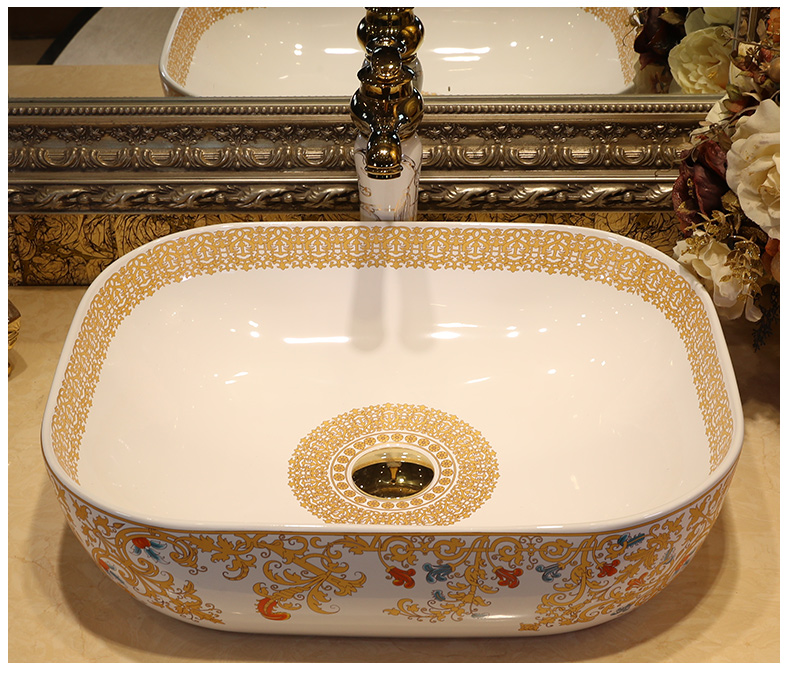 Oval table basin sink toilet lavatory ceramic face basin big size art basin of wash one household