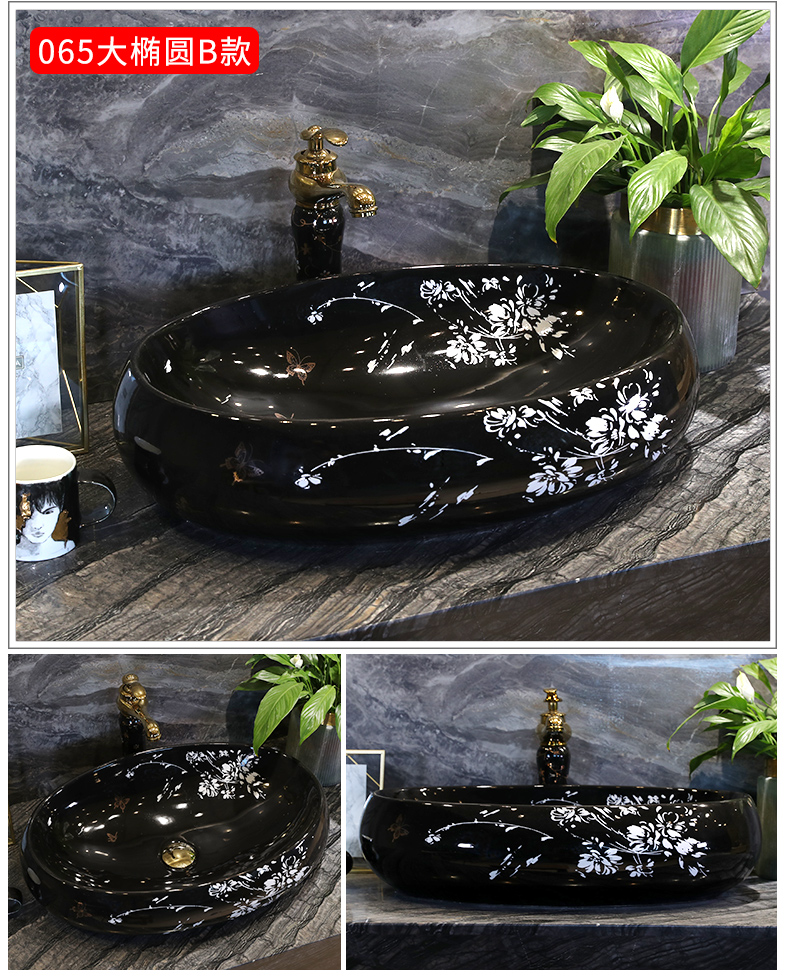 M letters birds stage basin ceramic lavabo for wash basin bathroom sinks the oval art home of the basin that wash a face