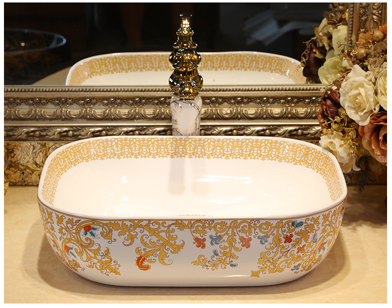 Oval table basin sink toilet lavatory ceramic face basin big size art basin of wash one household