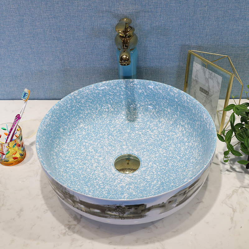 The stage basin northern wind oblong lavatory ceramic art of toilet stage basin sink single basin basin