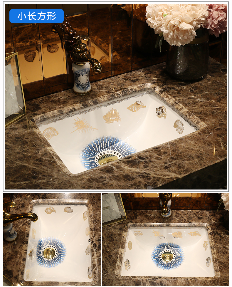 M letters birds undercounter lavabo single basin of imported ceramic toilet lavatory faucet sets of the basin that wash a face