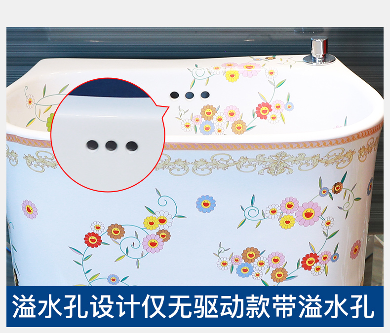 M letters birds ceramic floor mop pool bathroom balcony ground trough basin mop pool mop pool household mop pool